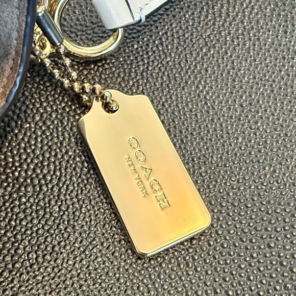 Coach Klare Blush Tan and Snakeskin Leather Crossbody Bag with chain - Picture 4 of 15